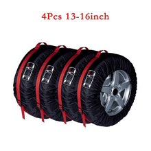 Load image into Gallery viewer, 4Pcs Spare Tire Cover Case Polyester Winter and Summer Car Tire Storage Bags Auto Tyre Accessories Vehicle Wheel Protector Hot